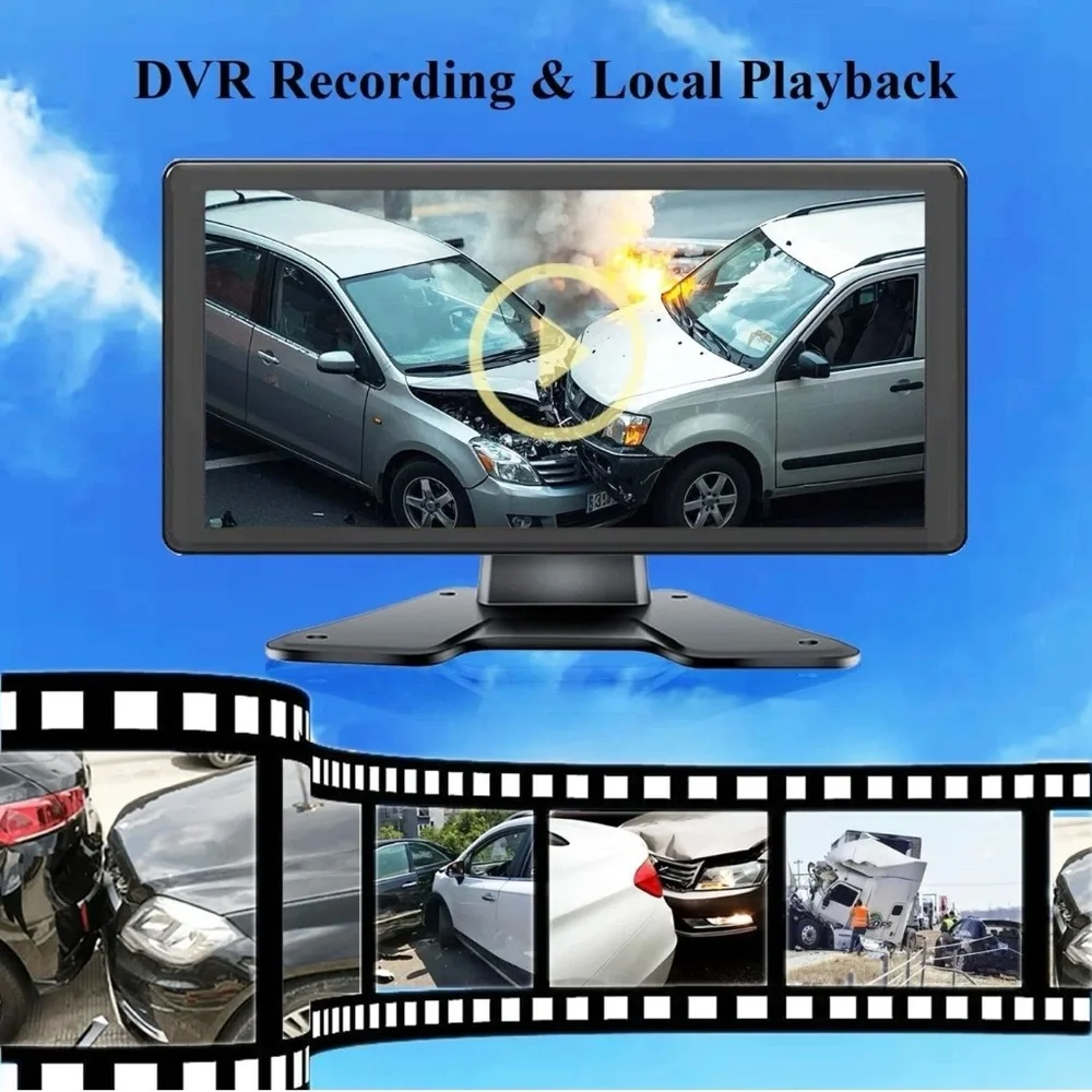 🔥 4K RV & Truck Backup Camera 10.36” Touch Monitor 4-Cam Split DVR Night Vision🔥